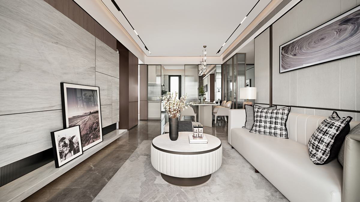 日式侘寂风格室内设计家装案例-客厅 日式侘寂风格室内设计家装案例-客厅