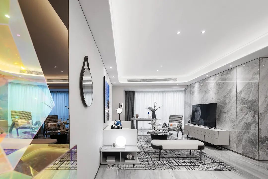 现代简约风格室内设计家装案例-客厅 现代简约风格室内设计家装案例-客厅