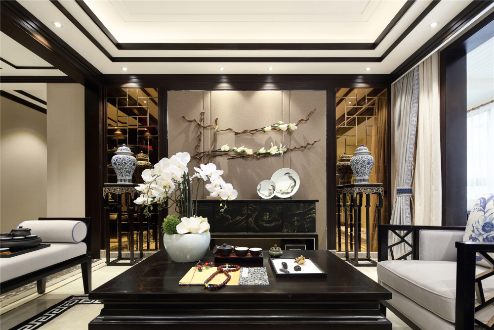 新古典风格室内家装案例效果图-客厅 新古典风格室内家装案例效果图-客厅