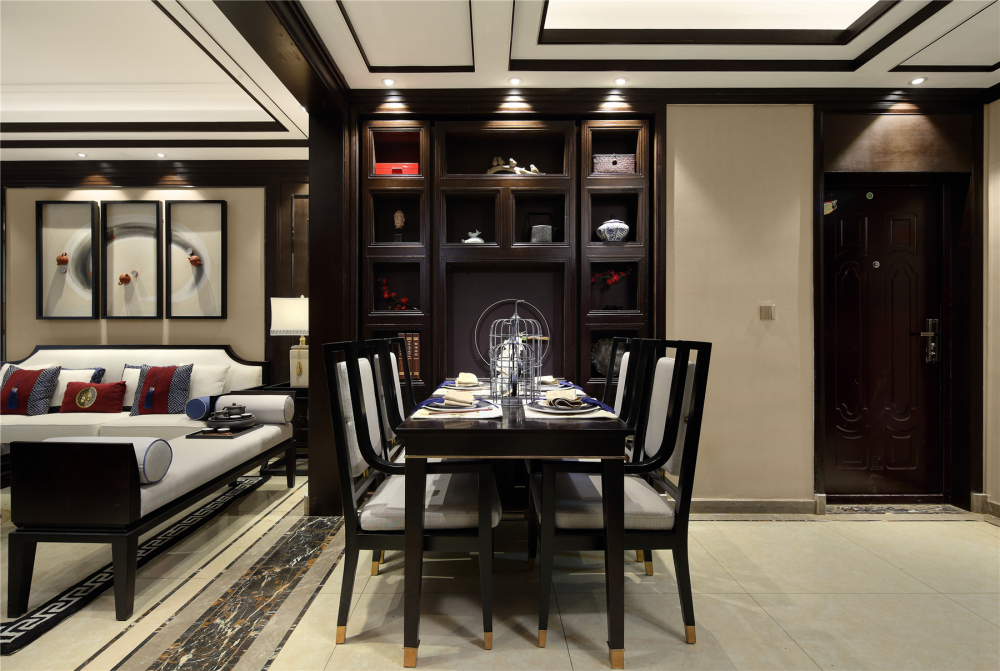 新古典风格室内家装案例效果图-餐厅 新古典风格室内家装案例效果图-餐厅