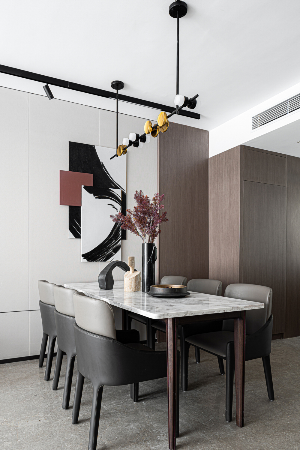 现代简约风格室内家装案例效果图-餐厅 现代简约风格室内家装案例效果图-餐厅